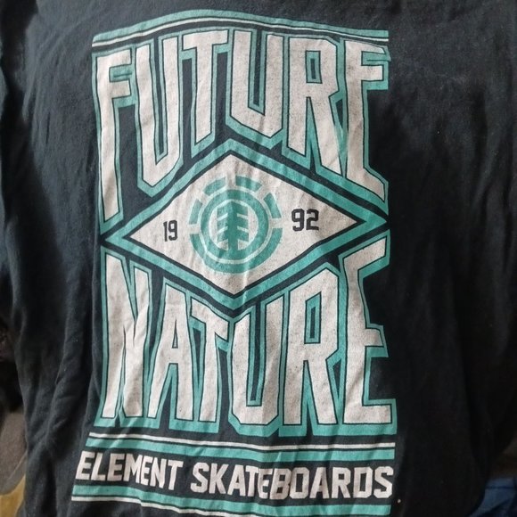 1992 element future nature classic skater t-shirt black skateboarding snow - Picture 1 of 2